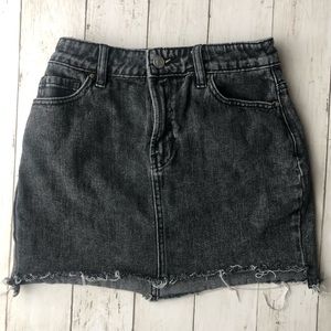 Pacsun black denim skirt